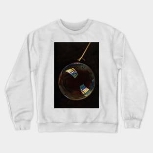 Optics - A Soap Bubble Exhibiting Interference Colours by Blaise Alexandre Desgoffe Crewneck Sweatshirt